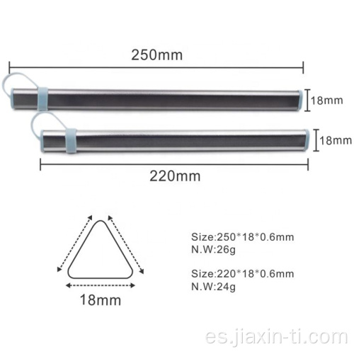 Juego de cubiertos 2 Cepillo de limpieza Paja Palillos de titanio